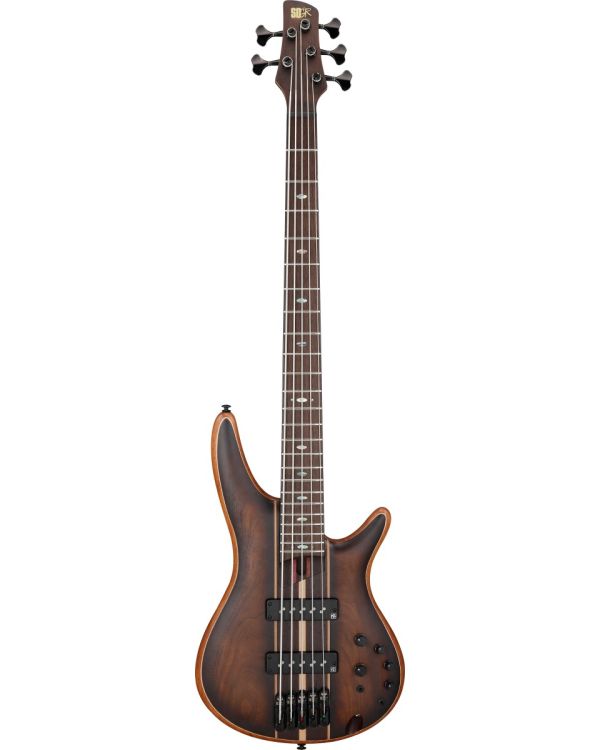 Ibanez SR1355B-EB 5 String Bass Guitar, Dual Mocha Burst Flat