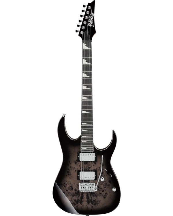 Ibanez GRG220Pa1-BKB Electric Guitar, Transparent Brown Black Burst