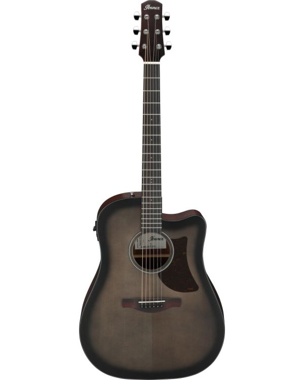 Ibanez AAD50CE-TCB Electro Acoustic Guitar, Transparent Charcoal Burst Low Gloss