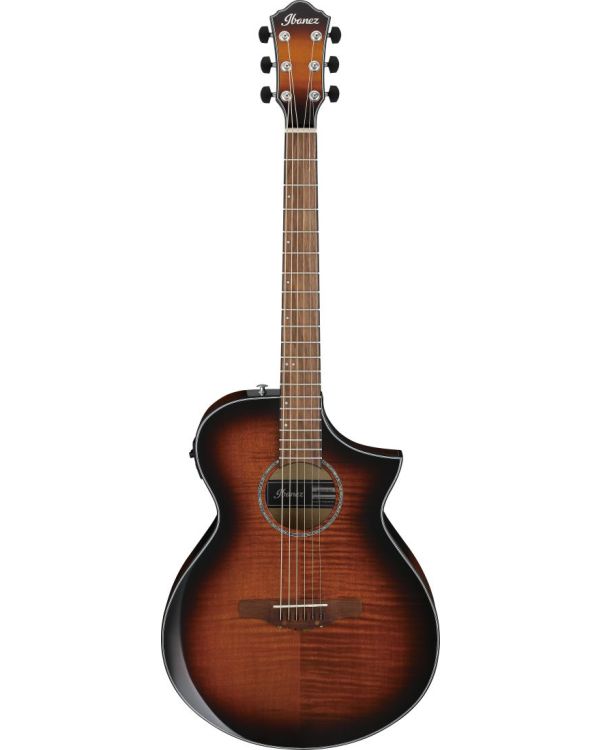 Ibanez AEWC400-AMS Electro Acoustic Guitar, Amber Sunburst High Gloss