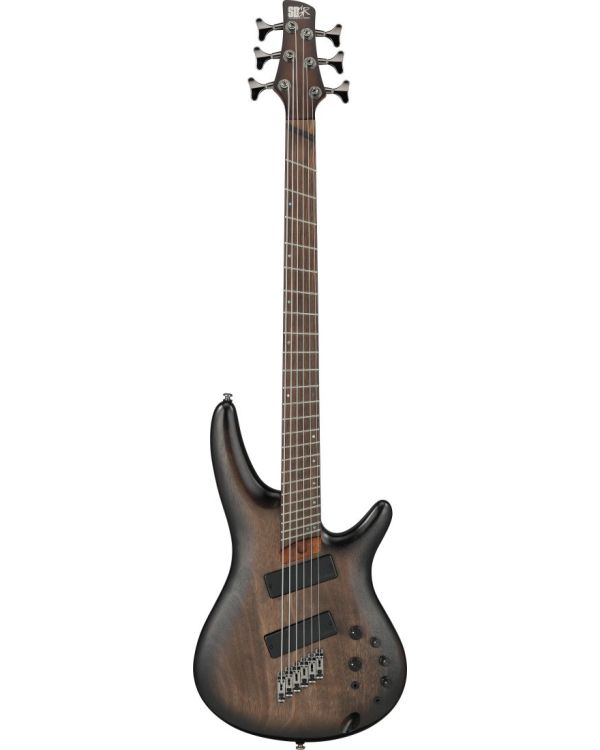 Ibanez SRC6MS-BLL Low Gloss 6 String Bass Guitar, Black Stained Burst
