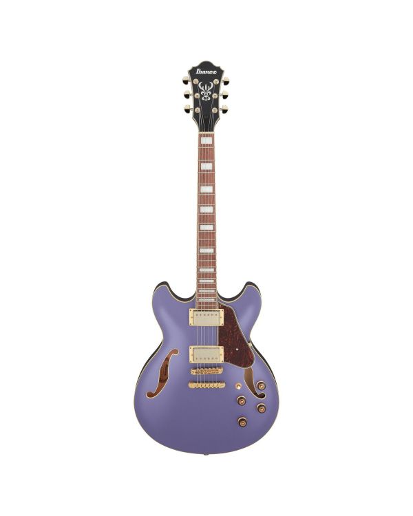 Ibanez AS73G-MPF Semi-Hollow Guitar, Metallic Purple Flat
