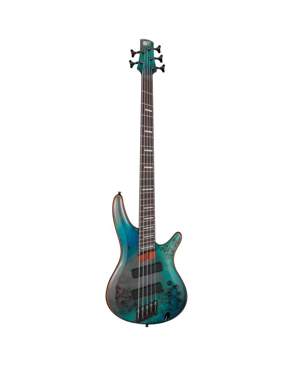 Ibanez SRMS805-TSR 5 String Electric Bass, Tropical Seafloor