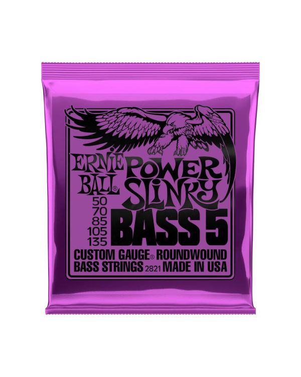 Ernie Ball 2821 Power Slinky 5-String Bass String Set
