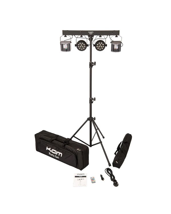 Kam Party Set Inc Lights, Stand and Carry Bags