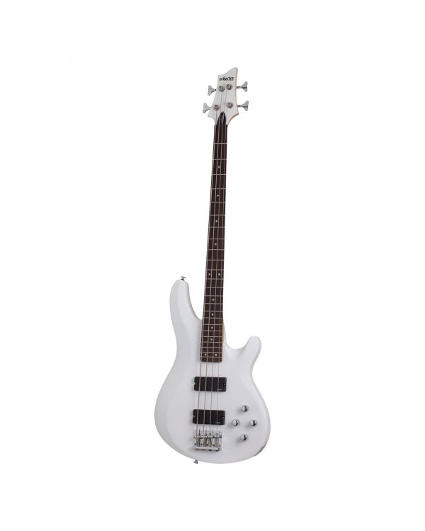 Schecter C-4 Deluxe Satin White 4 String Bass Guitar