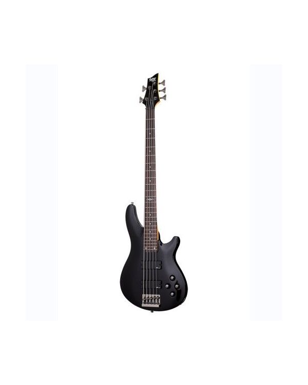 Schecter C-5 Deluxe Satin Black 5 String Bass Guitar