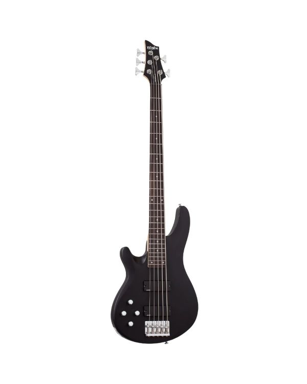 Schecter C-5 Deluxe Satin Black LH 5 String Bass Guitar