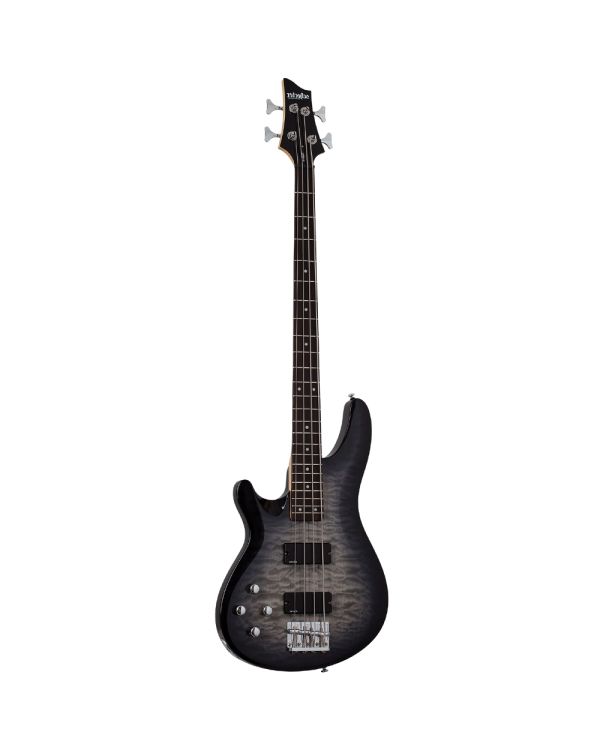 Schecter C-4 Plus Charcoal Burst LH 4 String Bass Guitar