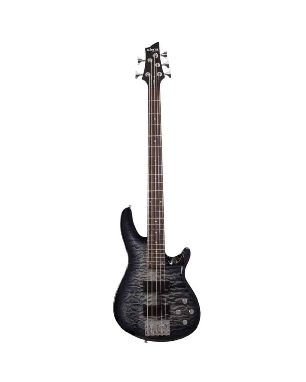 Schecter C-5 Plus Charcoal Burst 5 String Bass Guitar