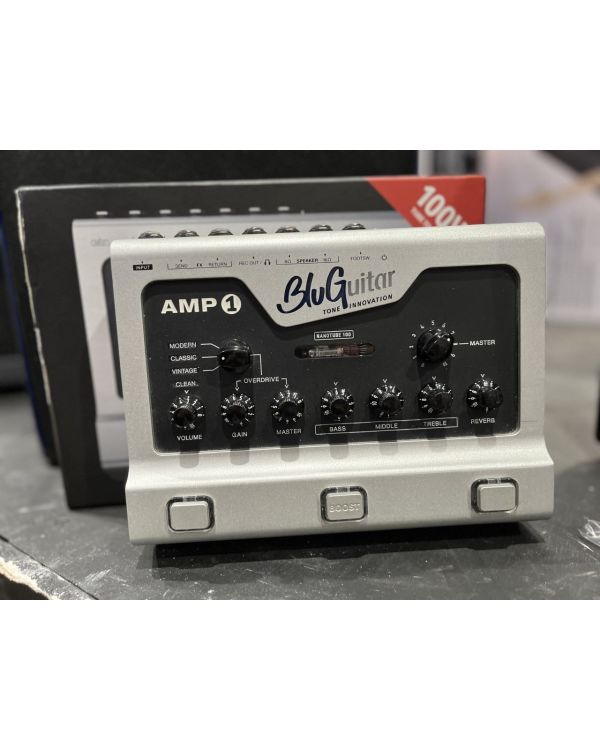 Pre-Owned BluGuitar AMP1 Silver Edition 100 Watts, Nanotube Guitar Amp Pedal