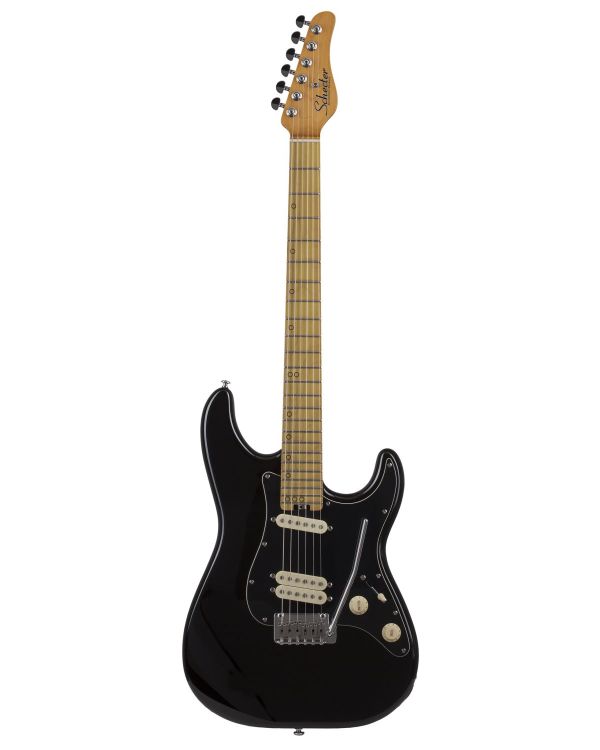 Schecter MV-6 Multi Voice Electric Guitar, Gloss Black