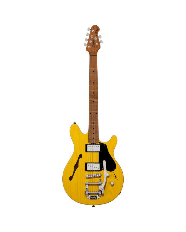 Sterling By Music Man Valentine Semi-Hollow MN, Butterscotch