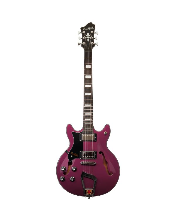 Hagstrom Alvar Electric Guitar, L/H Met.Mid.Purple