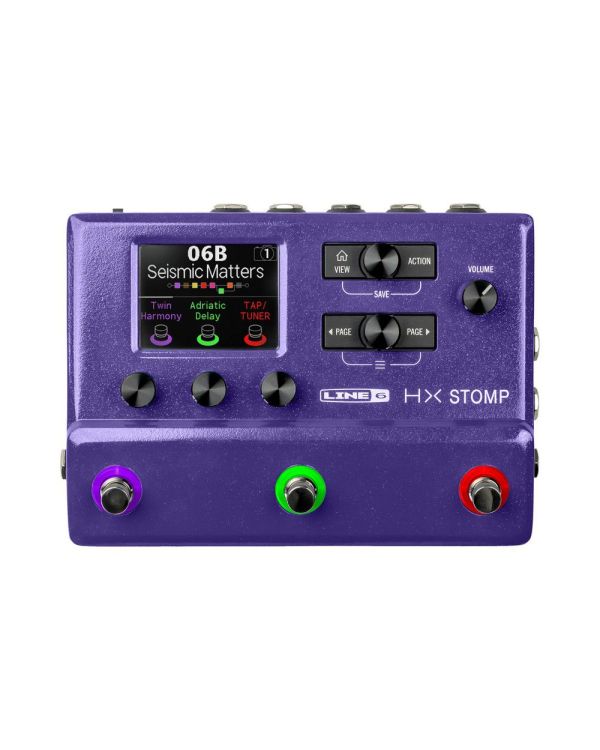 Line 6 Helix HX Stomp Multi-Effects Pedal, Ltd Edition Purple