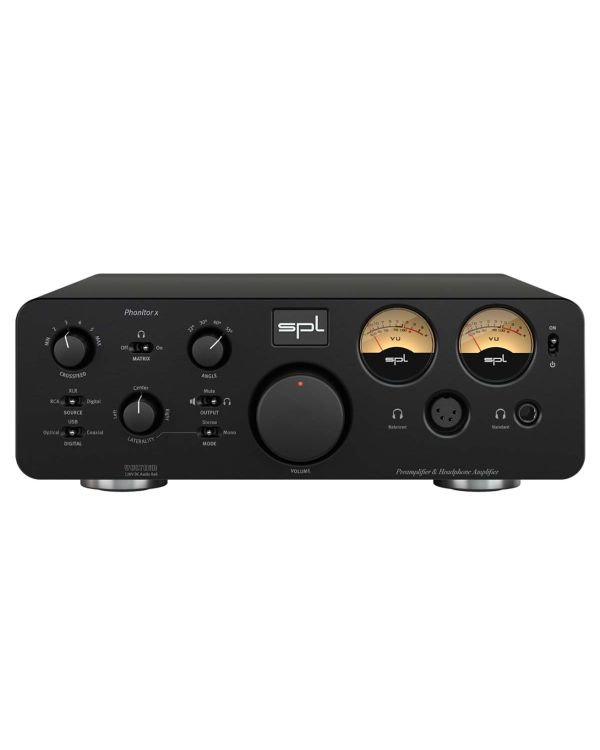 SPL Phonitor X Headphone Amplifier and Preamp, Black