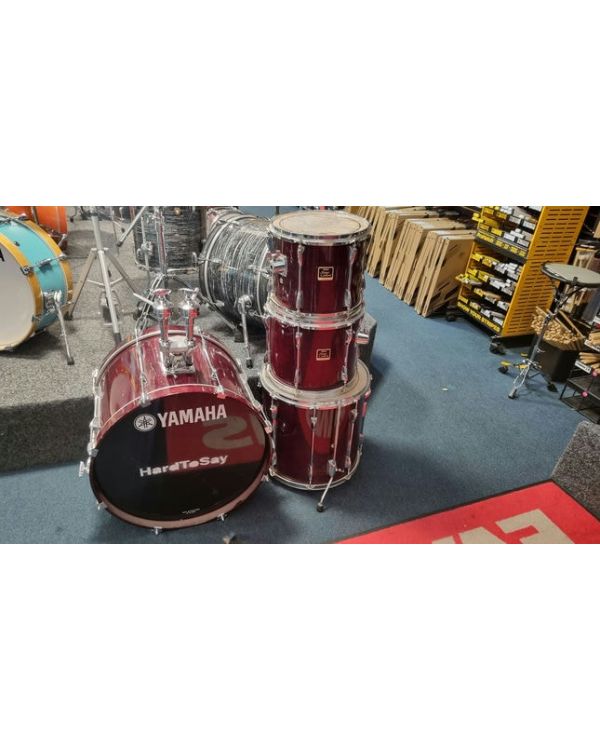 Pre-Owned Yamaha Stage Custom 22/12/13/16 Shell Pack, Cranberry Red
