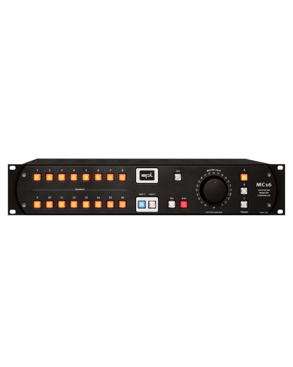 SPL MC16 16 Channel Mastering Monitor Controller, Black