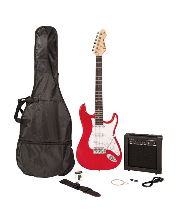 Encore E60 Blaster Electric Guitar Pack, Gloss Red