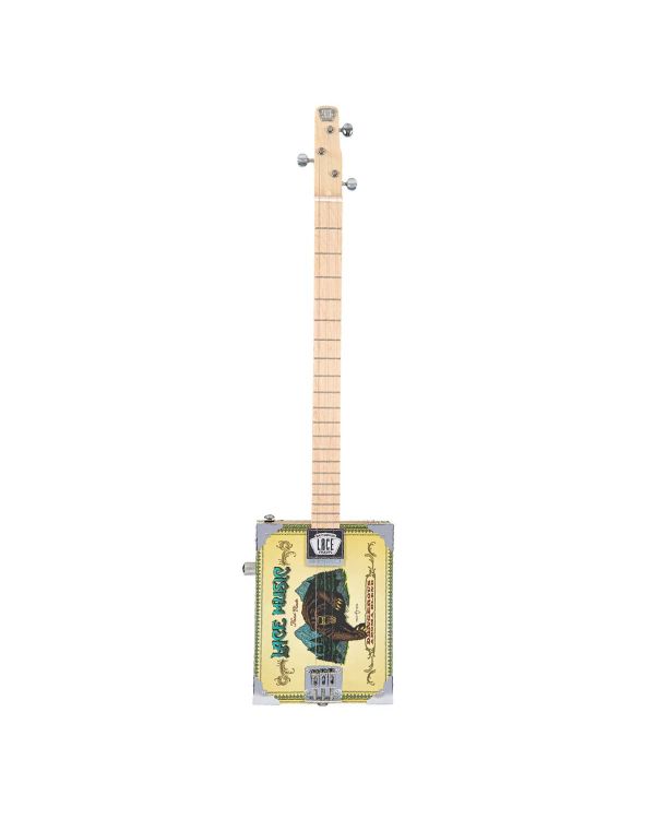 Lace Electric Cigar Box Guitar, Grizzly Bear, 4 String
