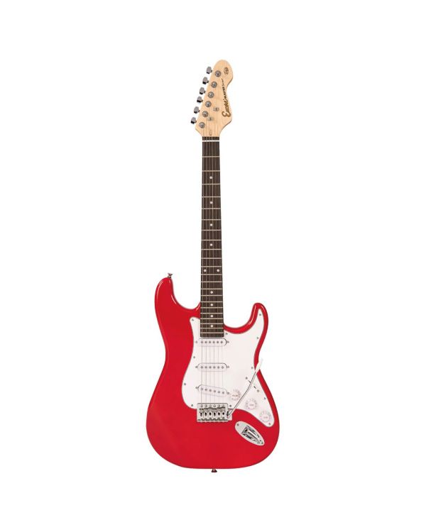 Encore E60 Blaster Electric Guitar, Gloss Red