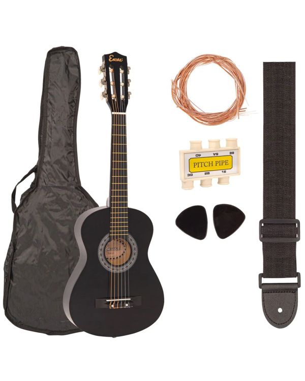 Encore Junior Guitar Starter Pack, Black