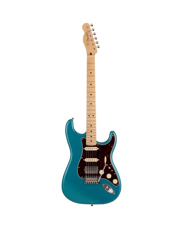 Fender MIJ Hybrid II Stratocaster HSS, Rev Tele Head, Ocean Turquoise Metallic