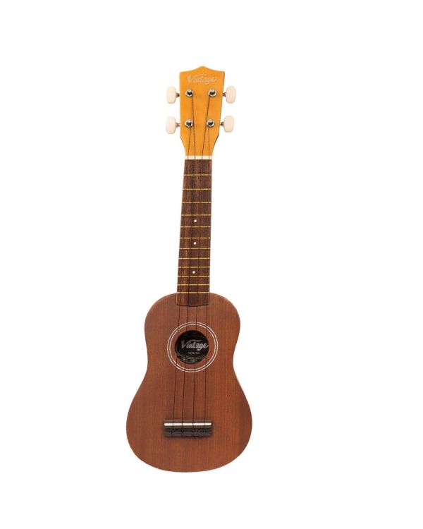 Vintage Soprano ukulele coconut Tan