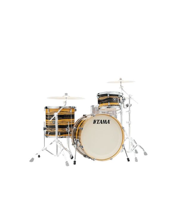 Tama Superstar Classic Maple 3 Piece Shell Pack Natural Tiger Ebony Duracover