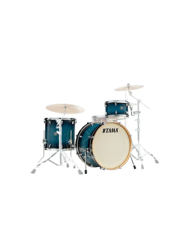 Tama Superstar Classic Maple 3 Piece Shell Pack Blue Burst Lacquer