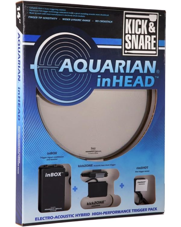 Aquarian 14" inHEAD Kick & Snare Bundle Pack