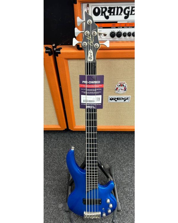 Pre-Owned Cort Curbow 5-String Bass, Blue