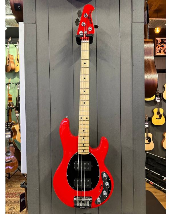 Pre-Owned Music Man StingRay 4-String HH, Chili Red