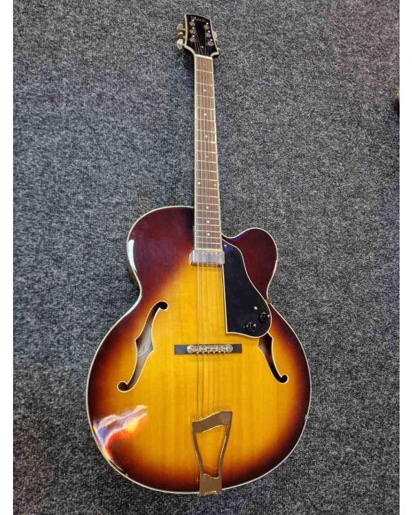 Pre-Owned Adam Black JA-15 Semi-Acoustic Jazz Guitar, Sunburst