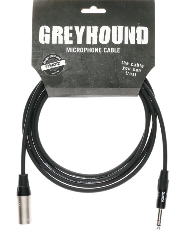 Klotz Greyhound Balanced Cable Black 3m XLR - Jack