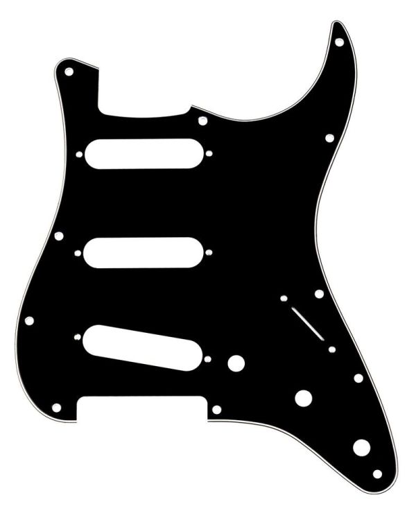 Fender Pickguard Stratocaster 11-hole Black/White/Black