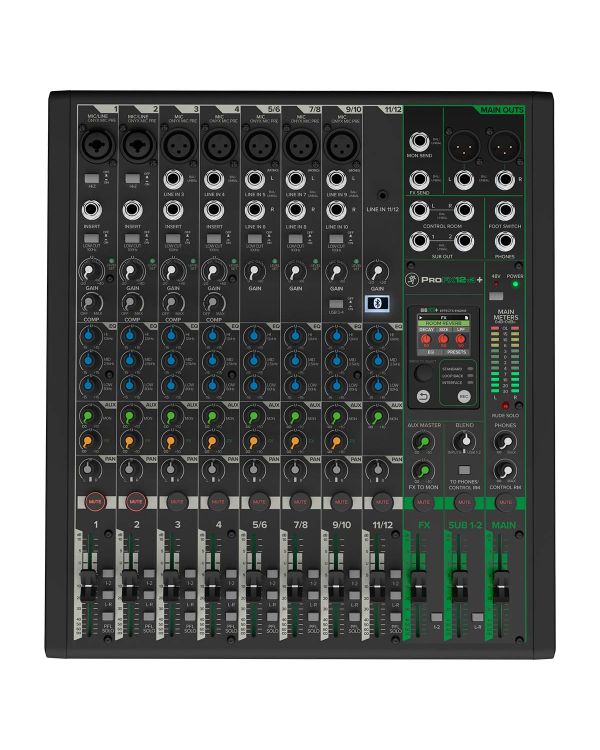 Mackie ProFX12v3+ Analogue USB Mixing Desk With Bluetooth