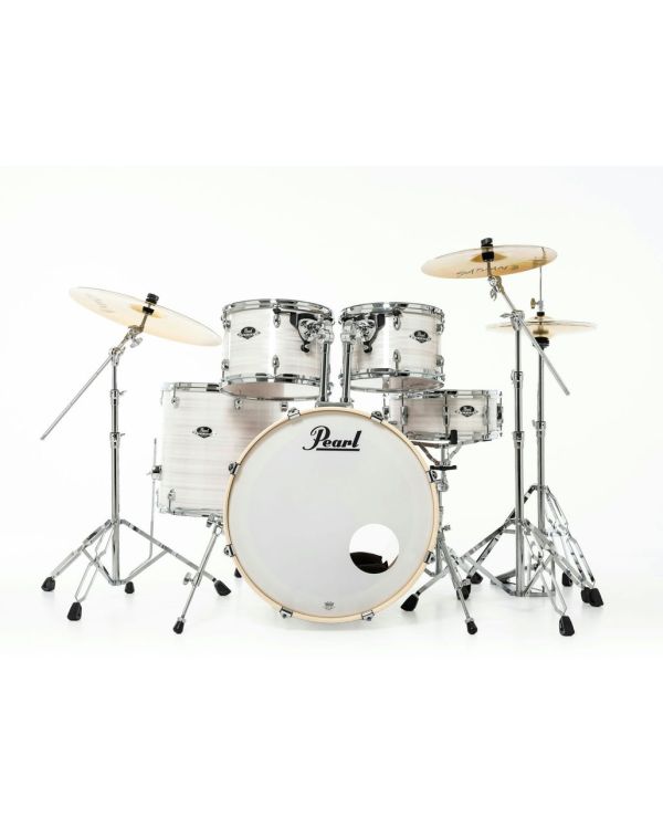 Pearl Export 5 Piece Drum Kit 22" inc HWP-834 and SBR Cymbals Slipstream White
