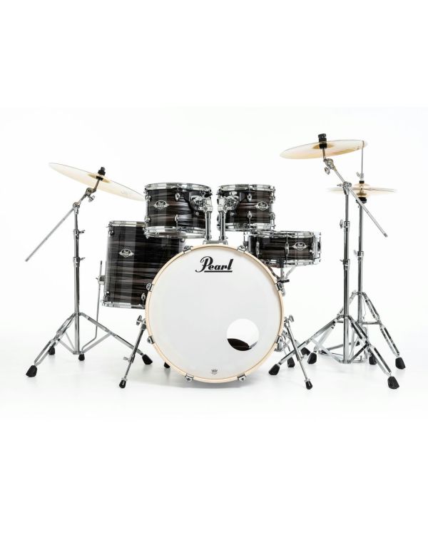 Pearl Export 5 Piece Drum Kit 22" Fusion inc HWP-834 and SBR Cymbals Metallic Amethyst Twist