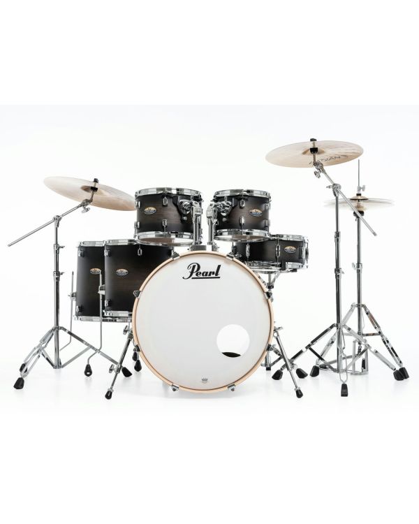 Pearl Decade Maple 6 Piece Drum Kit 22" inc HWP-834 Satin Black Burst