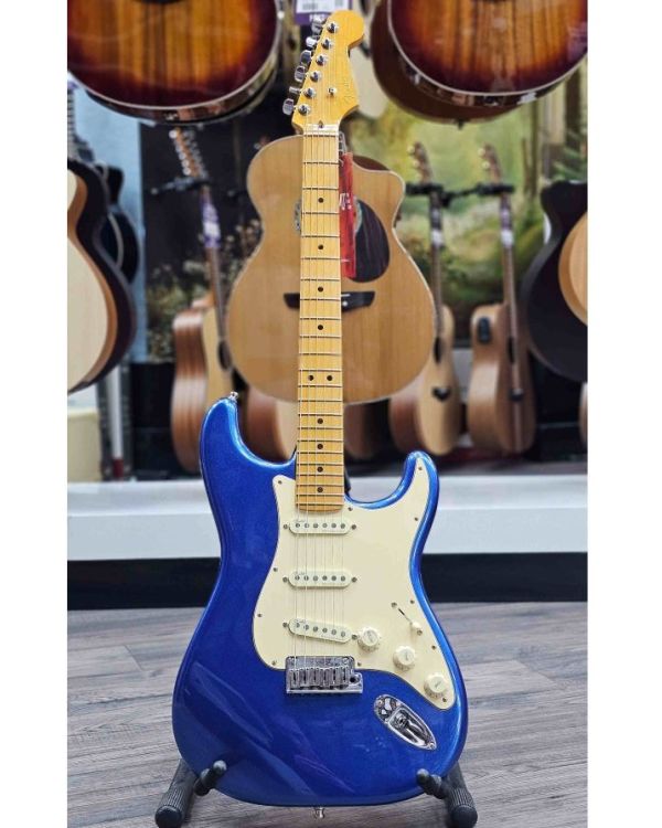 Pre-Owned Fender American Ultra Strat MN Cobra Blue (043862)