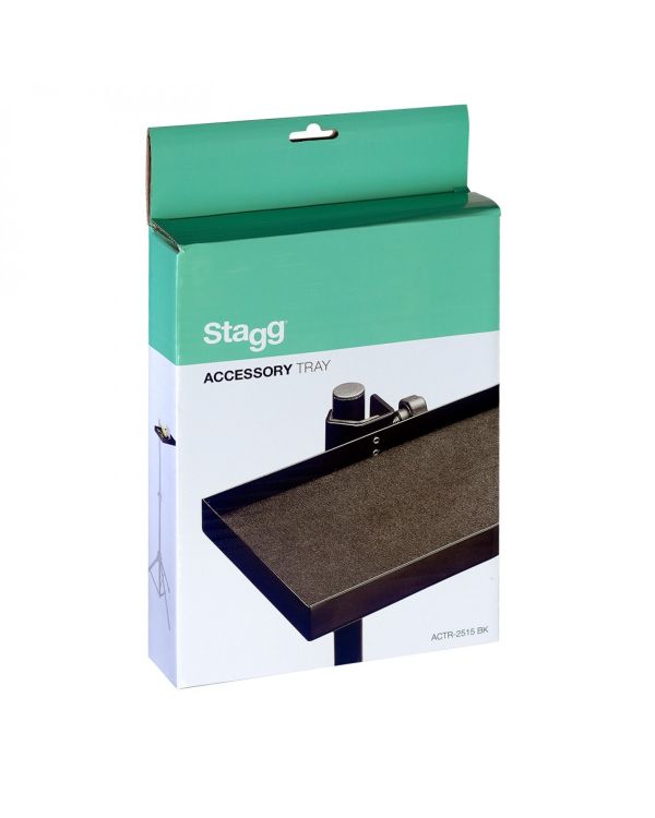 Stagg Actr-2515 Bk Accessory Tray With Clamp For Stand