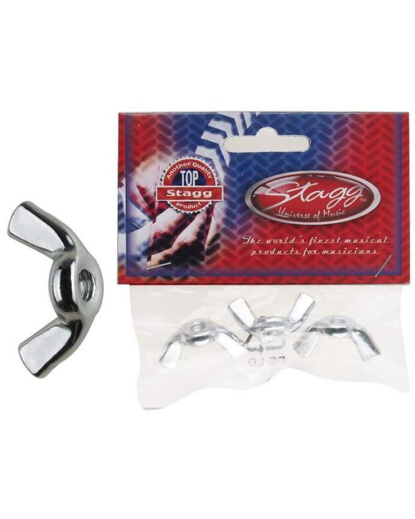 Stagg 6mm Wing Nuts (Pack Of 3)
