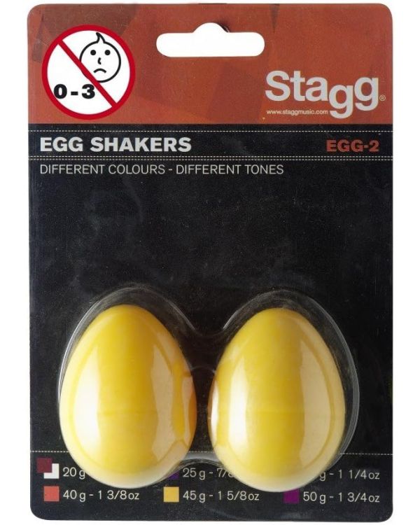Stagg EGG Shakes 2 Yellow