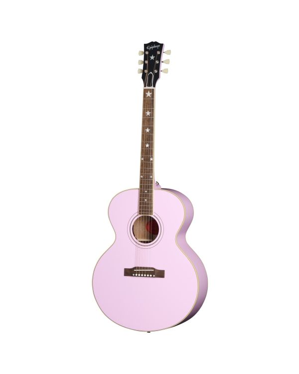 Epiphone J-180 LS Acoustic Guitar, Pink