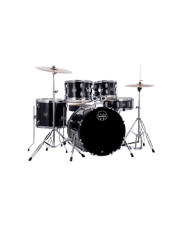 Mapex Comet Series Dark Black Kit 20 BD Inc Hardware, Drum Throne and Cymbals