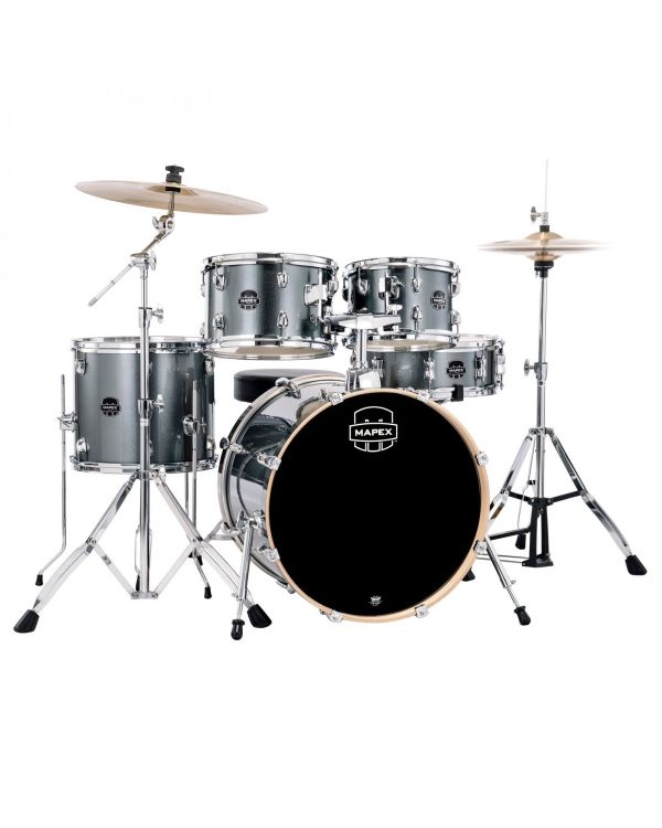 Mapex Venus Series Steel Blue Metallic Kit 20" Inc Hardware, Drum Throne and Cymbals