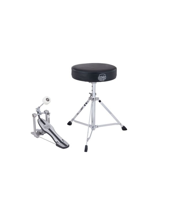 Mapex HP-PT250 Series Pedal & Throne Pack: Set Includes; P250 Single Pedal & T400 throne