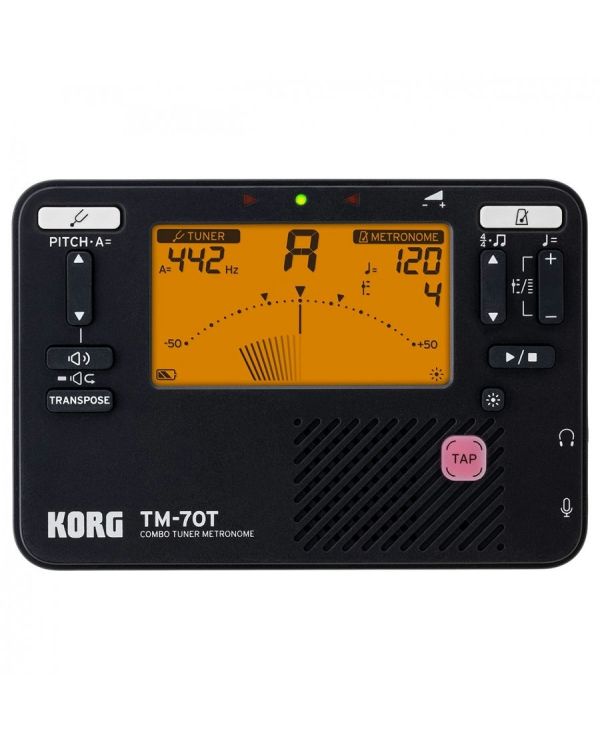 Korg TM-70C-BK Digital Tuner and Metronome - Black