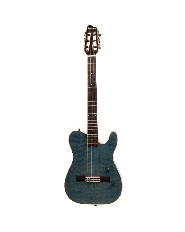 Ferndale EC-2 Electro Classical Guitar Blue Quilt